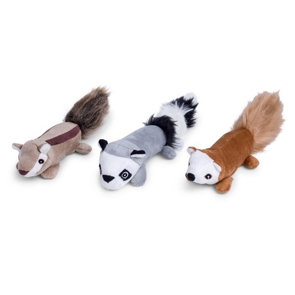 FURRY STICKS PLUSH DOG TOY SML