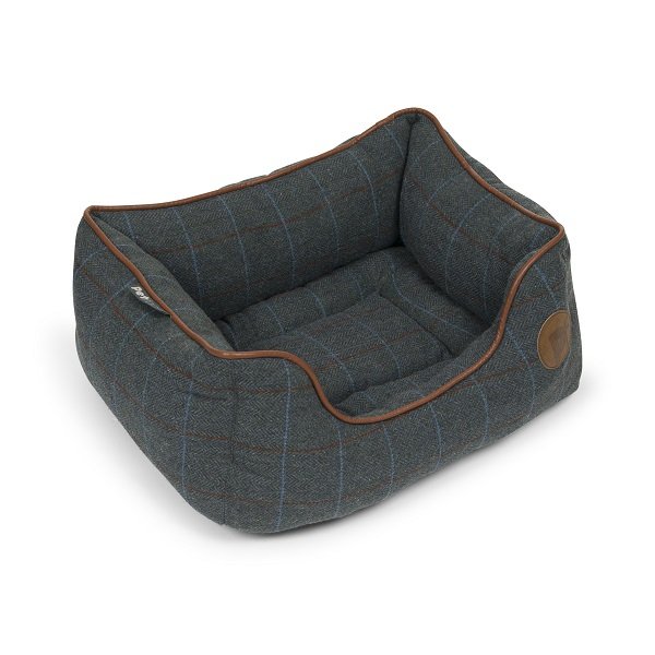 TWILIGHT TWEED SQUARE PET BED LRG