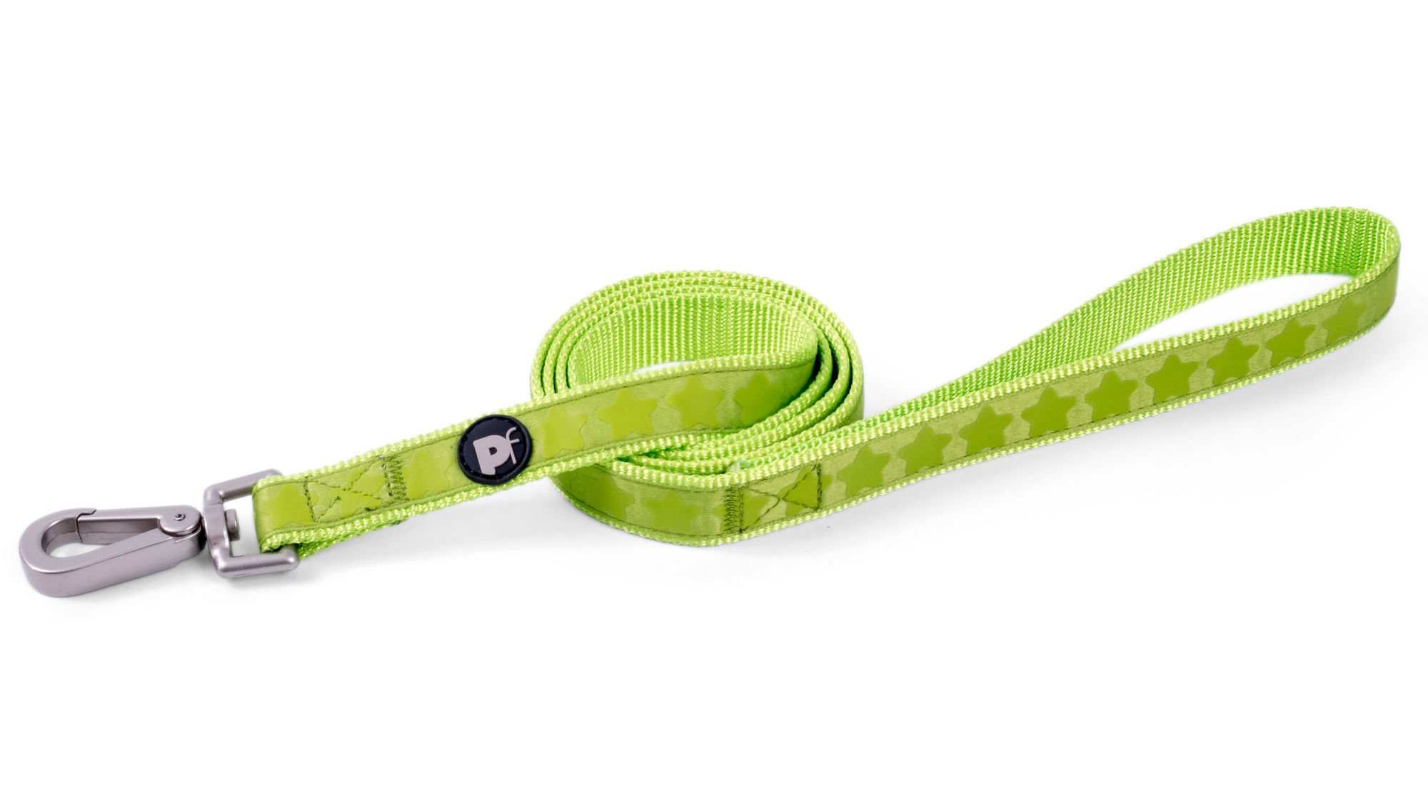 GREEN TONAL STARS DOG LEAD SML