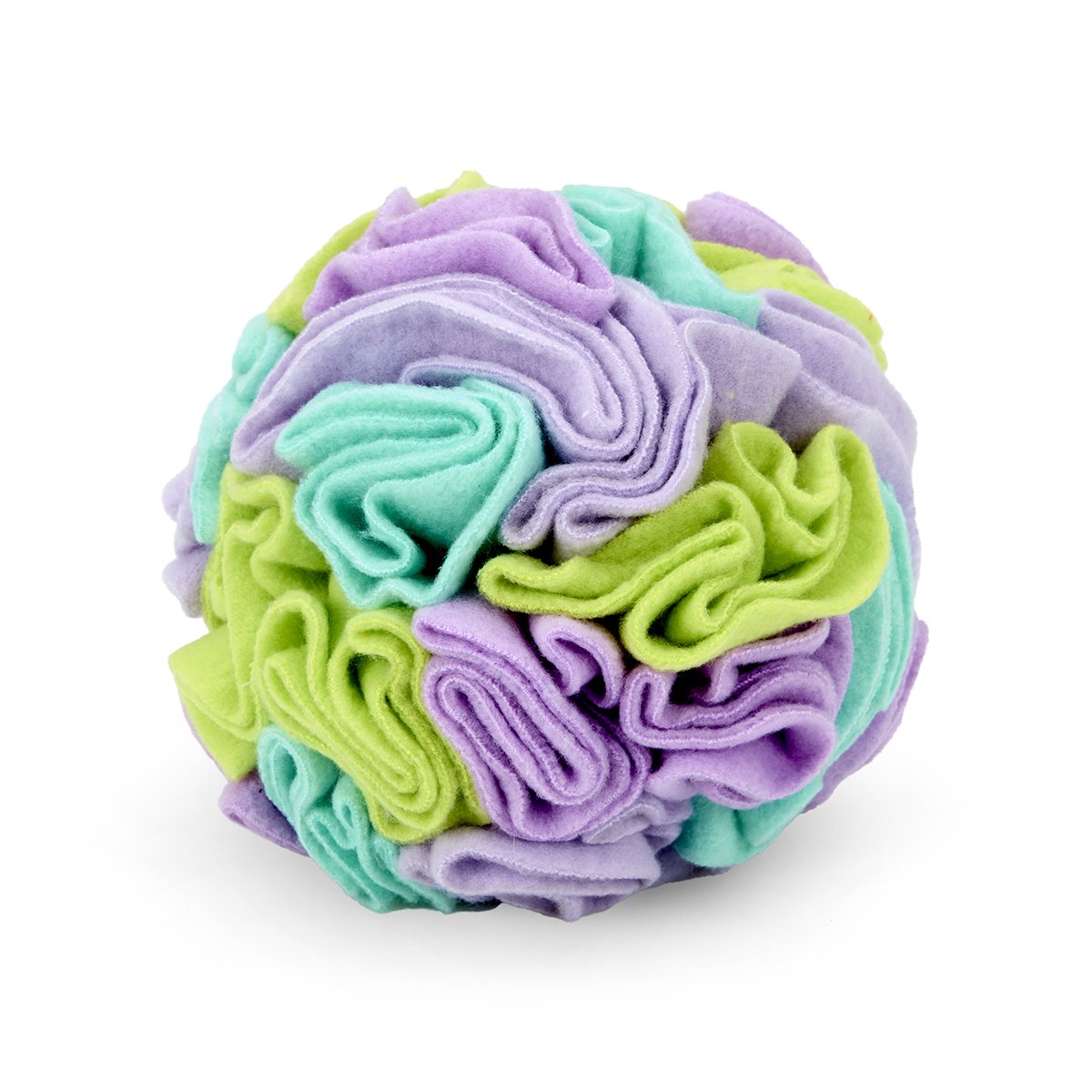 LITTLE PETFACE FABRIC SNUFFLE BALL PET TREAT PUZZLE TOY