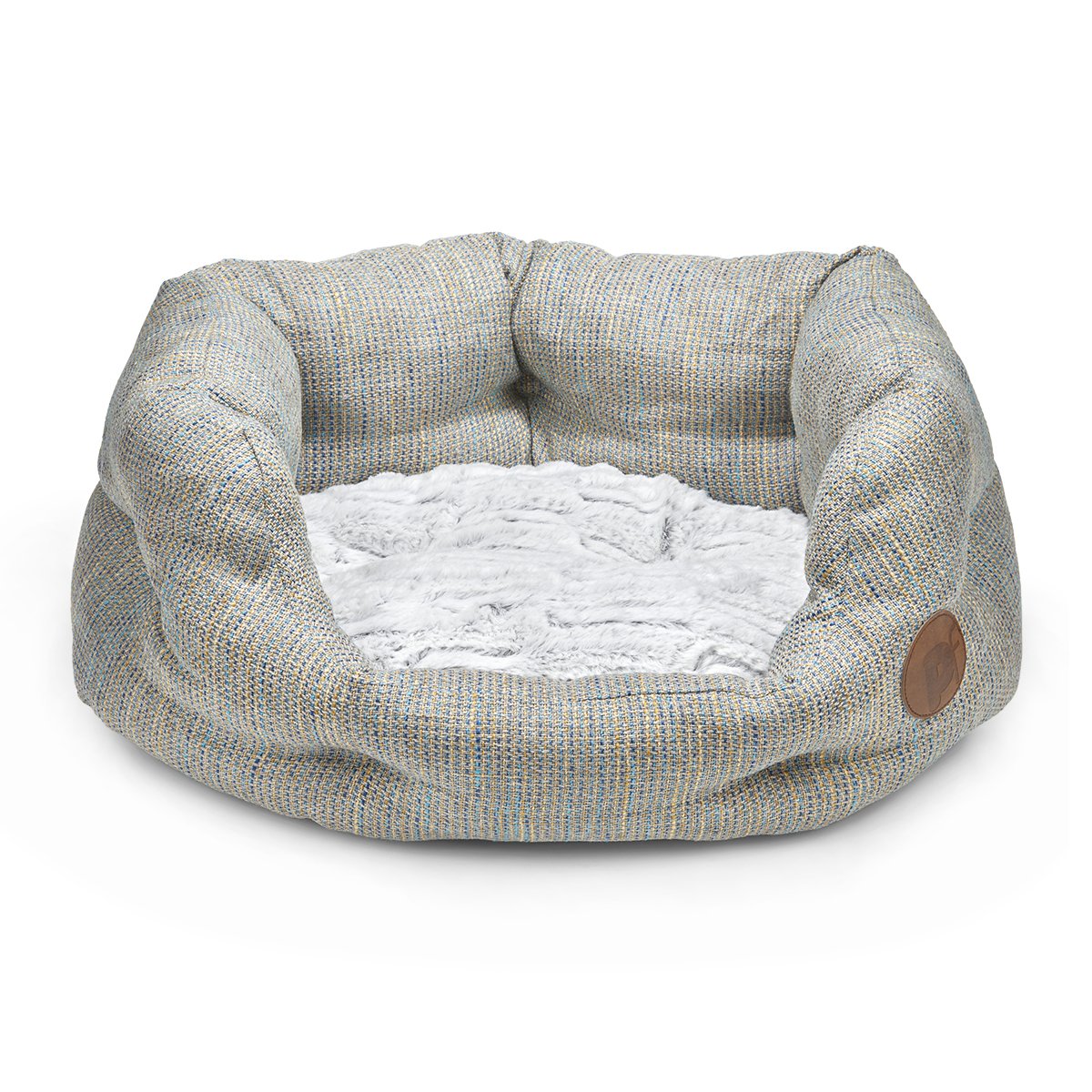 MEADOW WEAVE HIGH OVAL PET BED - SML