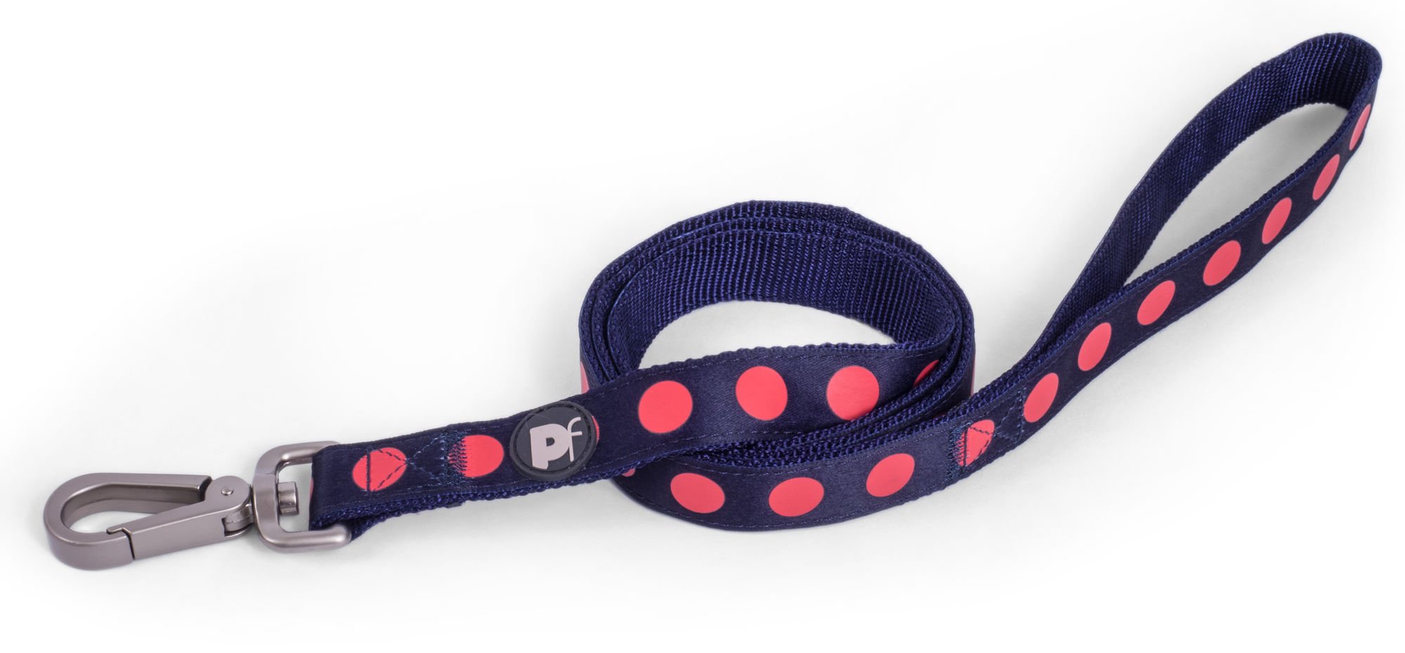 SCARLET BOLD SPOT DOG LEAD SML