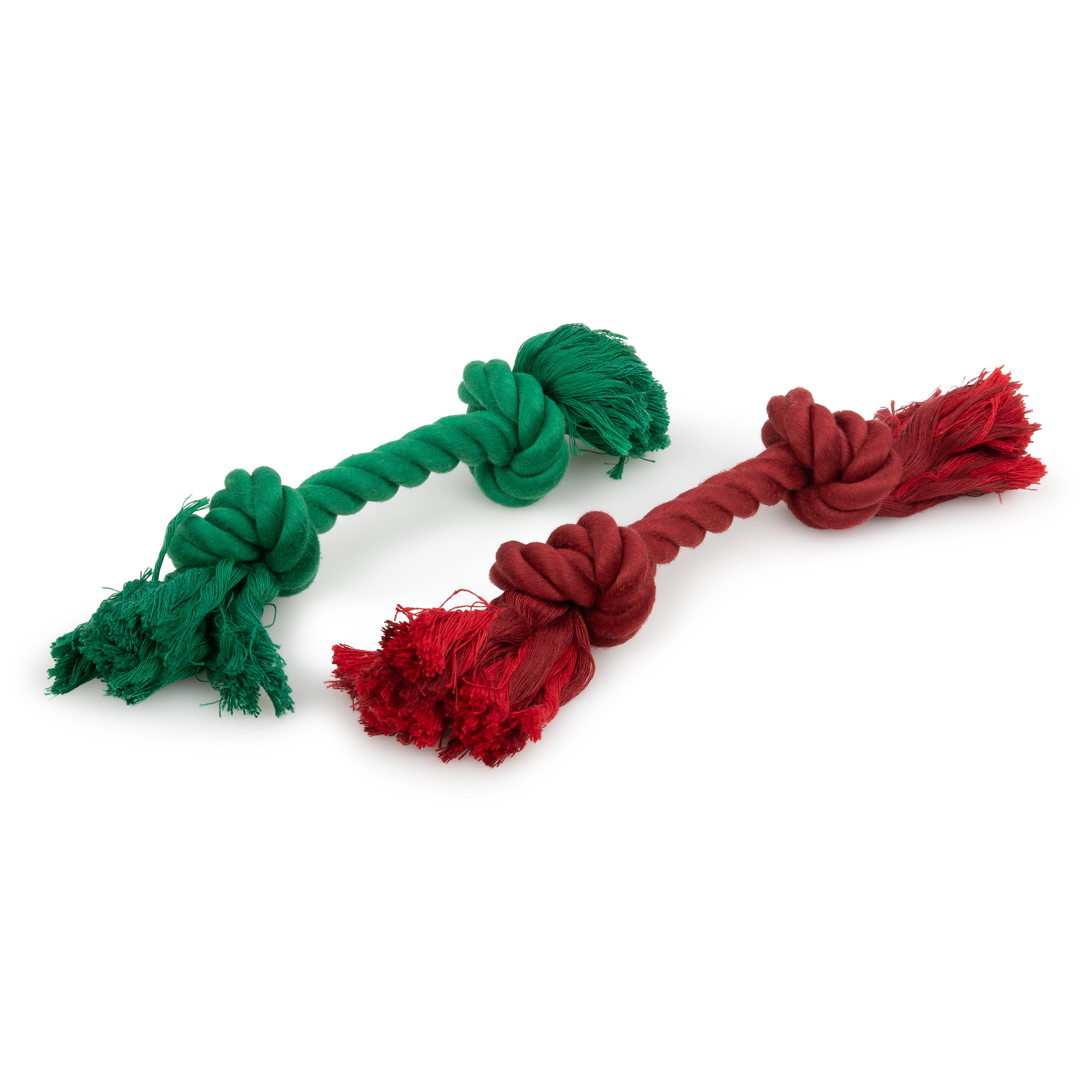 ROPE KNOTS 2 PACK CHRISTMAS DOG TOY