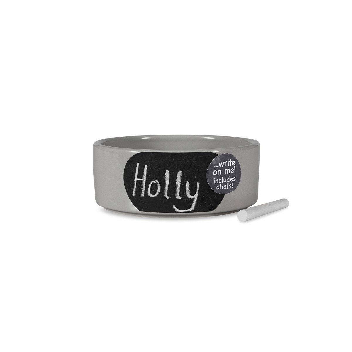 GREY CHALKBOARD BOWL 15CM