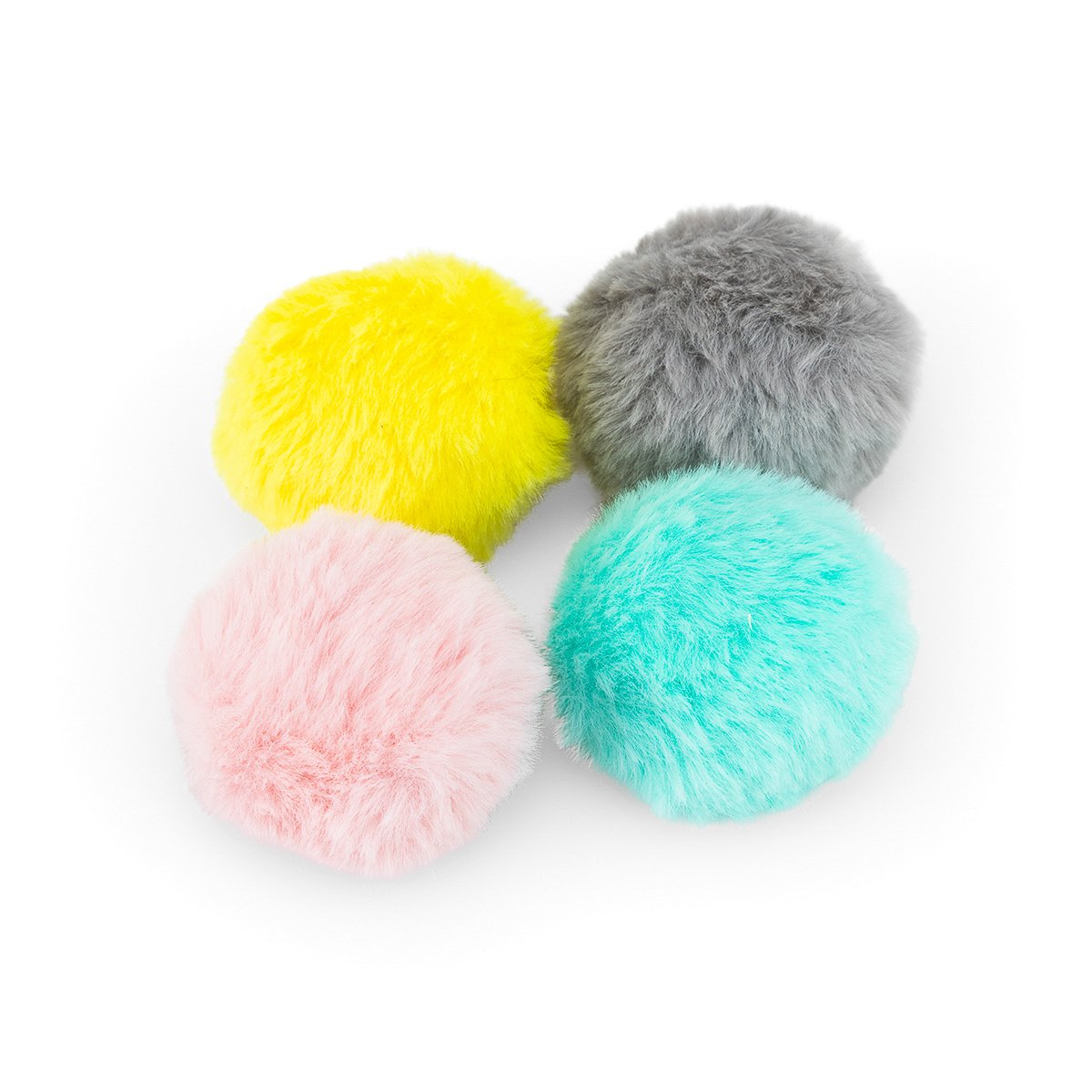 LITTLE PETFACE POM POMS CAT TOY