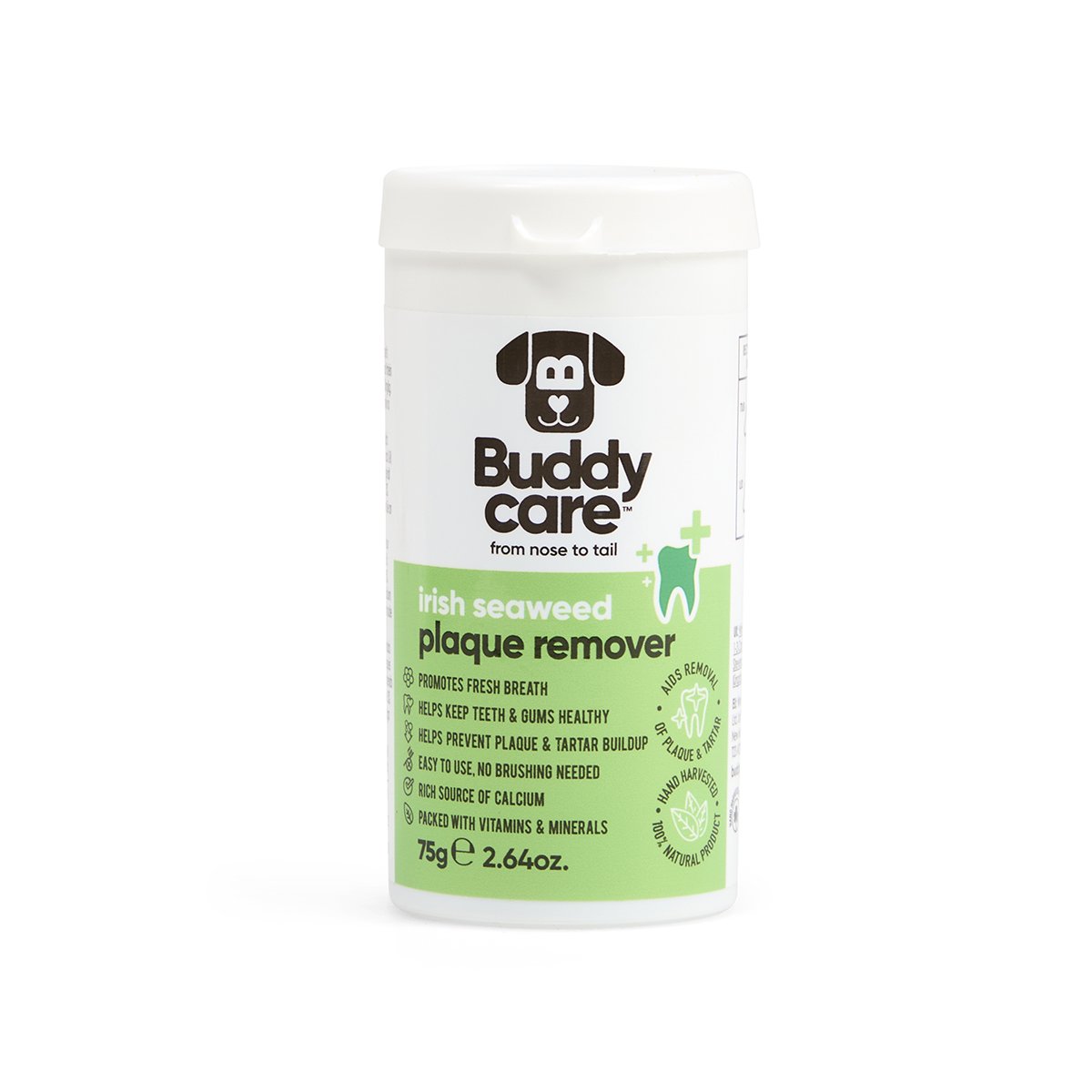 BUDDYCARE IRISH SEAWEED PLAQUE REMOVER - FOR DOGS & CATS 75G