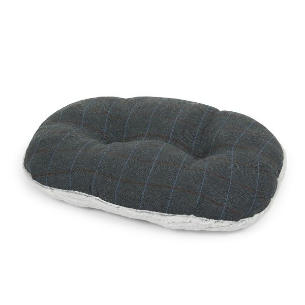 TWILIGHT TWEED OVAL PET CUSHION SML