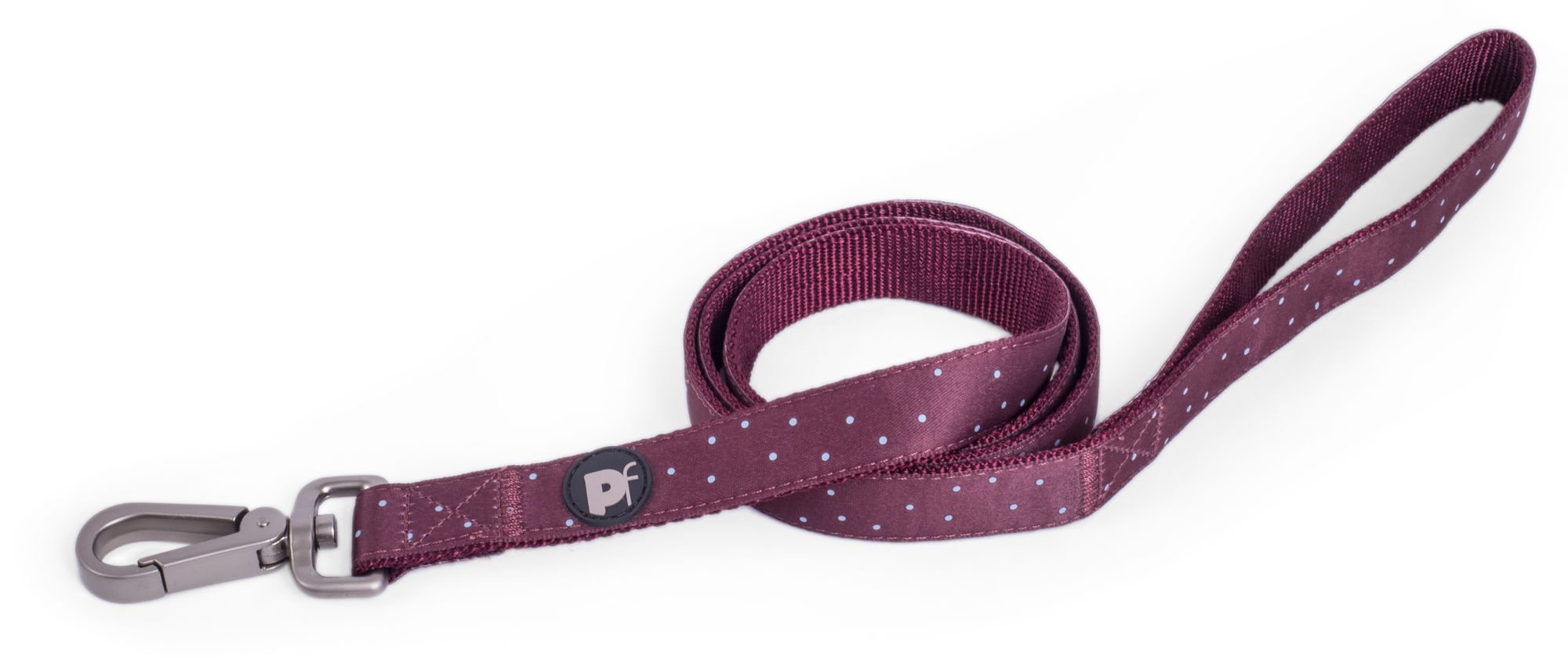 OX BLOOD DITSY SPOT DOG LEAD MED