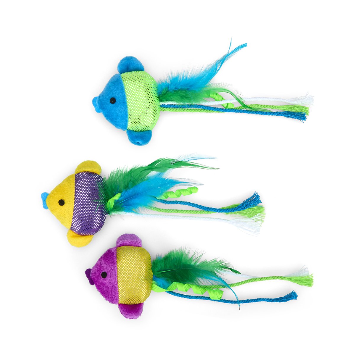 CATKINS SHINY FISH PLUSH CAT TOY